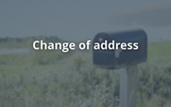 Address Change Button