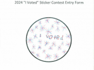 I Voted - Sticker Contest 2024