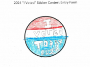 I Voted - Sticker Contest 2024