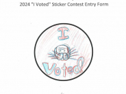 I Voted - Sticker Contest 2024