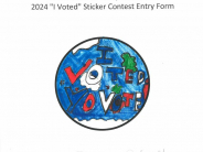 I Voted - Sticker Contest 2024