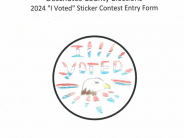 I Voted - Sticker Contest 2024