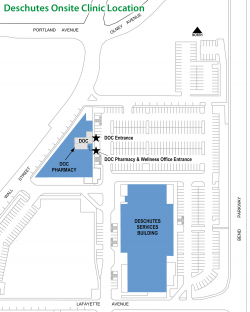 DOC Pharmacy Location Map