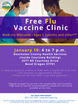 Flu vaccine clinic