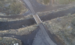This week’s photo shows the existing Gribbling Road Bridge
