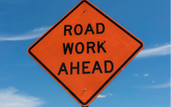 Roadwork sign