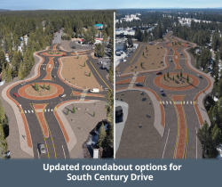Updated roundabout options S Century Drive